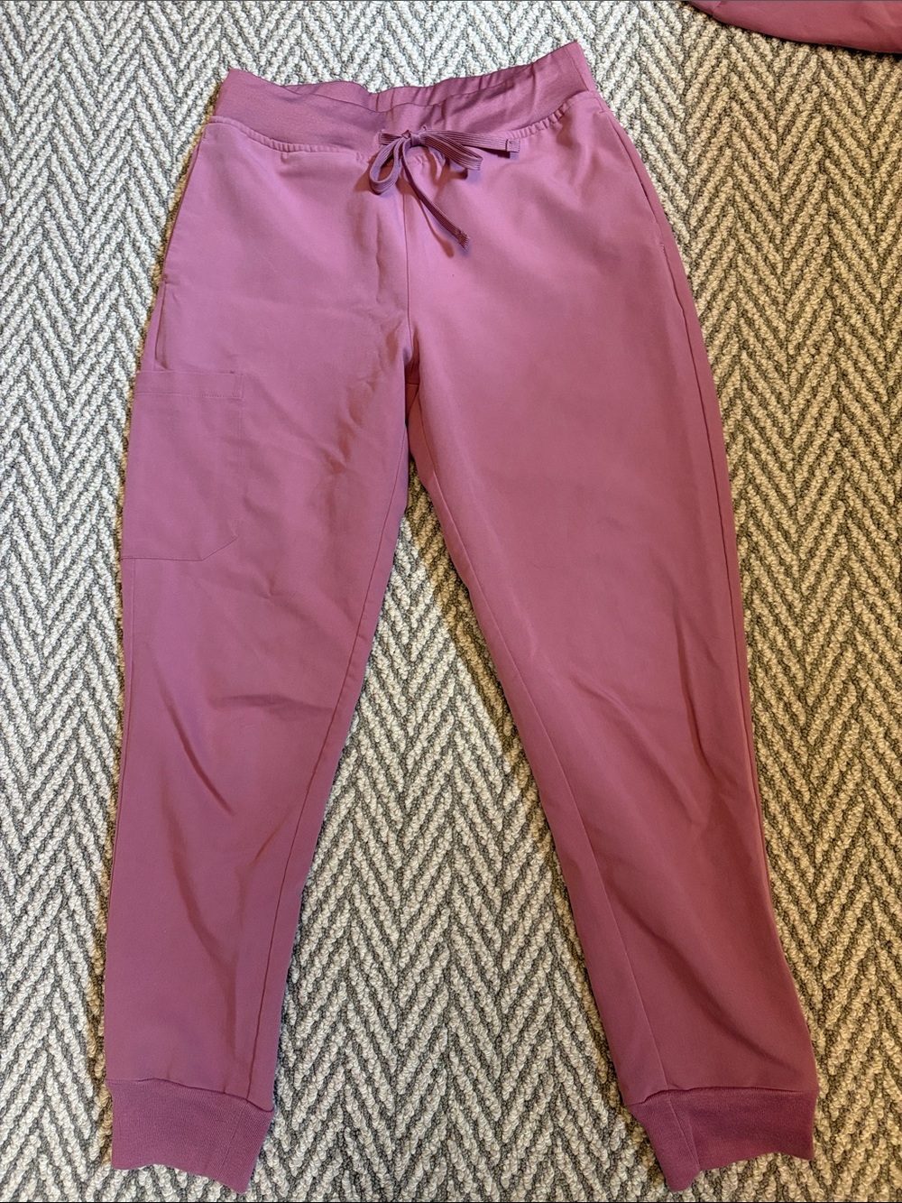 Women's Mauve Pink Jogger Track Pants with Drawstring